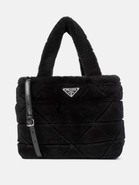 Prada Shearling tote