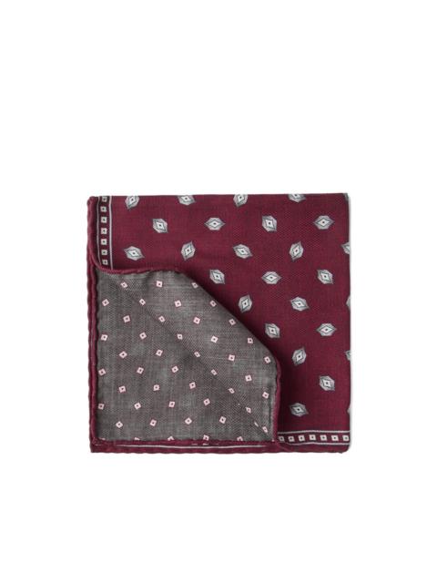 Brunello Cucinelli silk pocket square