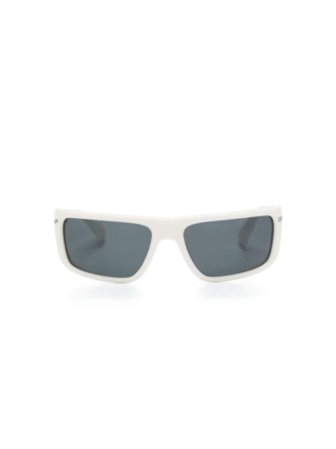 Off-White logo-print rectangle-frame sunglasses