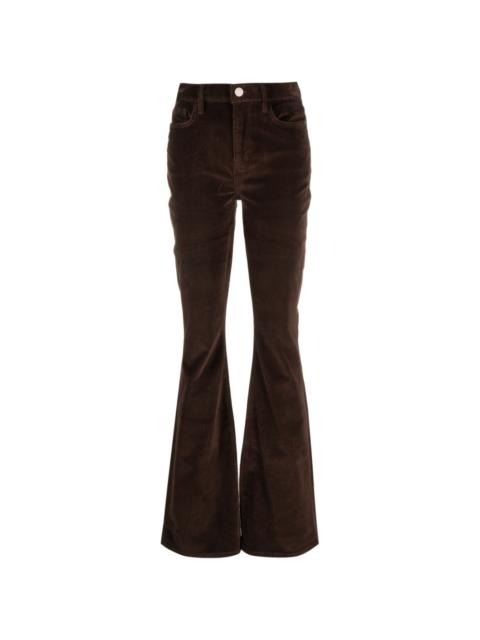 flared velveteen trousers