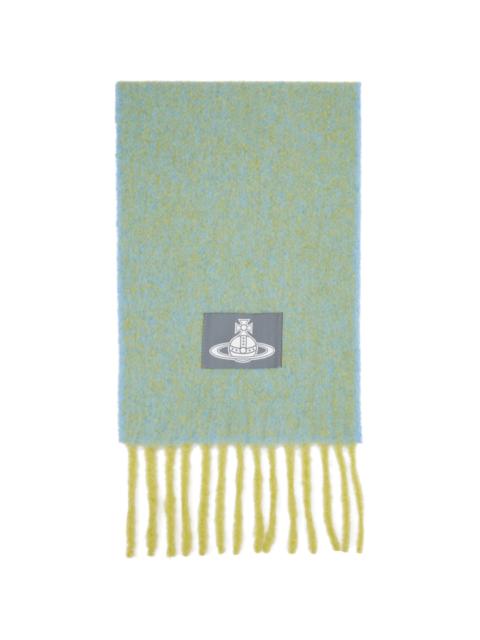 Vivienne Westwood Blue Alpaca Scarf