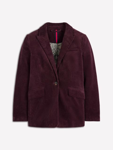 BODEN Woodbridge Cord Blazer-Deep Aubergine