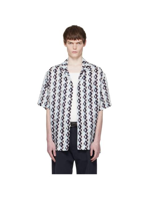 Lanvin Blue Lunar Year Print Shirt
