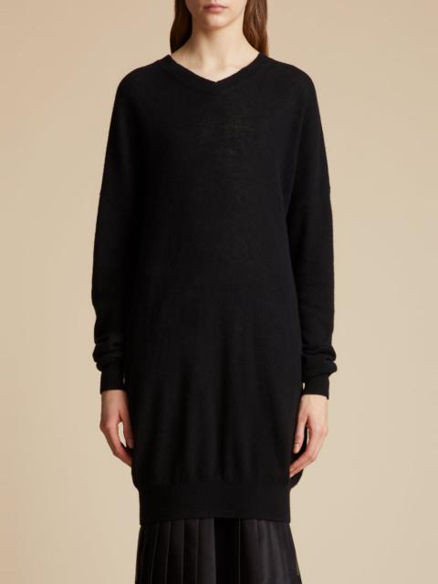 KHAITE The Marano Sweater in Black