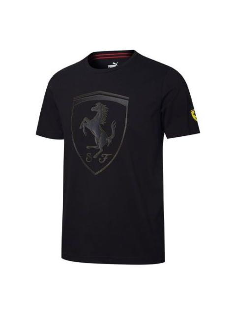 PUMA PUMA Scuderia Ferrari Big Shield T-Shirt 'Black Grey' 595554-02