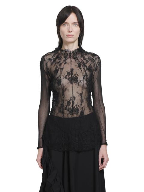 Marc Le Bihan Lace Corset Long Sleeve Top