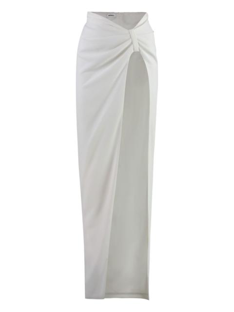 MÔNOT Torpedo twist-detail maxi skirt