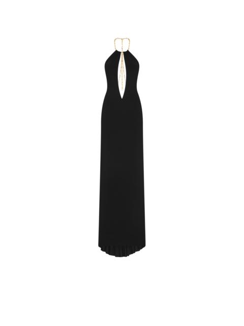 TOM FORD HALTERNECK JERSEY EVENING DRESS