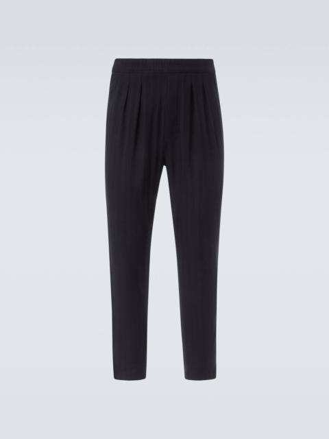 TOM FORD Cotton and silk straight pants