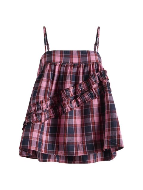 DAMSON MADDER. Damson Madder Nyra Ruffle Cami Top