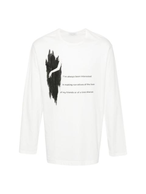Yohji Yamamoto 30/1 graphic-print T-shirt