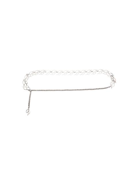 Blumarine logo-plaque chain belt