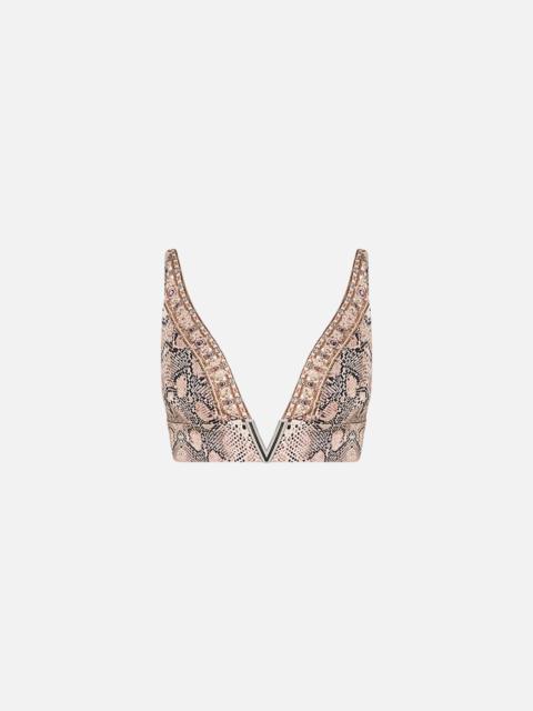 CAMILLA V NECK HARDWARE BRA