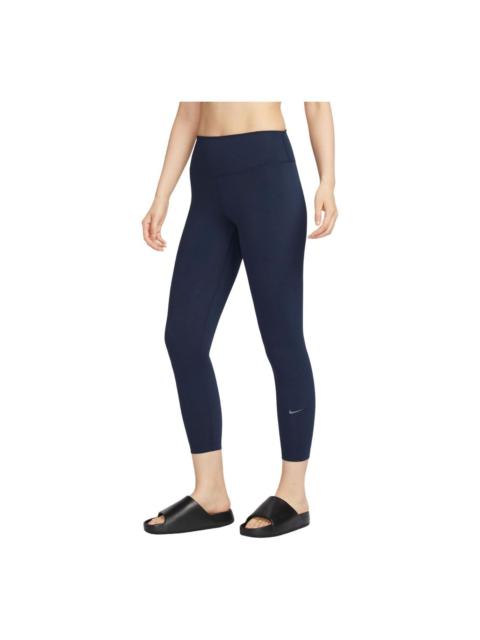 Nike (WMNS) Nike One High-Waisted 7/8 Leggings Asia Sizing 'Obsidian' FN3233-451