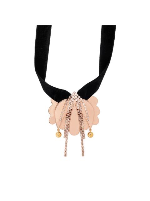 La DoubleJ draped floral necklace