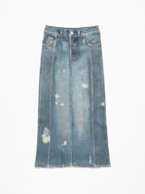 スカート Acne Studios Mid Blue Cotton Denim Mini Skirt Acne Studios Denim mini skirt - Mid Blue | REVERSIBLE
