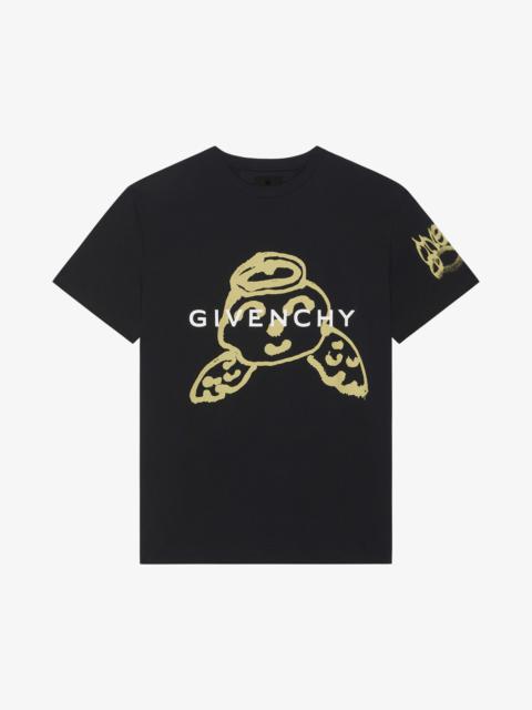 Givenchy OVERSIZED T-SHIRT IN COTTON WITH GIVENCHY ANGEL PRINT