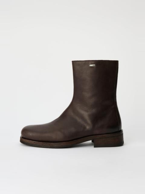 Our Legacy Camion Boot Matted Brown Waxed Bovine