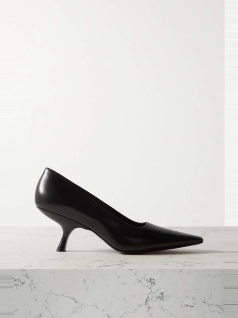 The Row Leather pumps