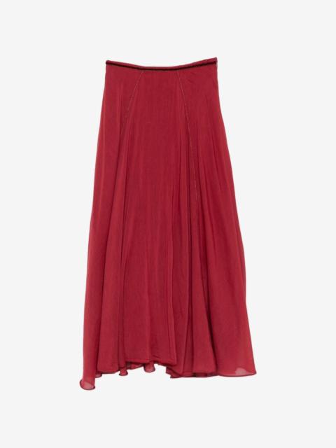 forte_forte flared midi skirt