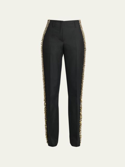Dries Van Noten Parchia Embellished Trousers