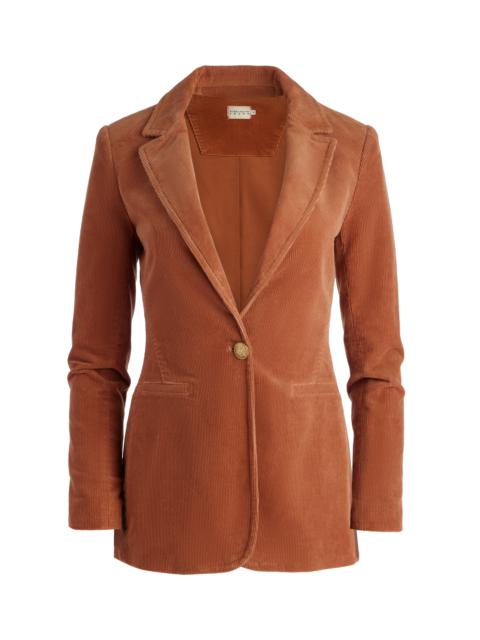 Alice + Olivia MACEY NOTCH COLLAR FITTED BLAZER