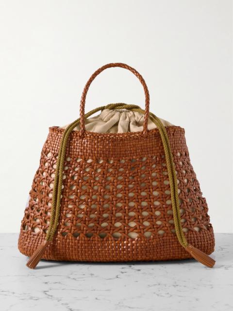 DRAGON DIFFUSION Santa Cano Woven Leather Tote