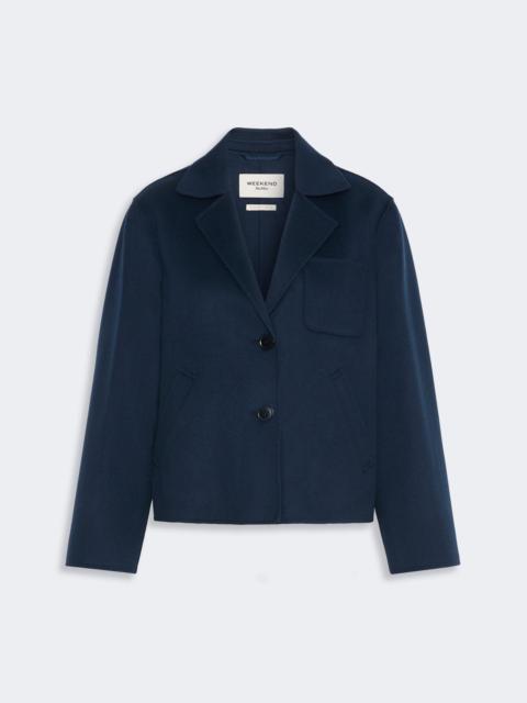 WEEKEND Max Mara PELOTA Double wool cropped jacket - ULTRAMARINE