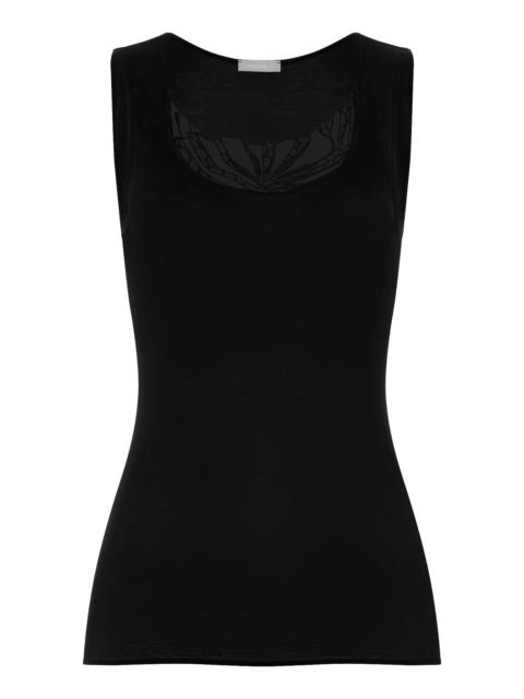 HANRO Rosaria Floral Embroidered Cotton Tank Top