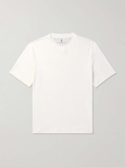Linen and Cotton-Blend Jersey T-Shirt