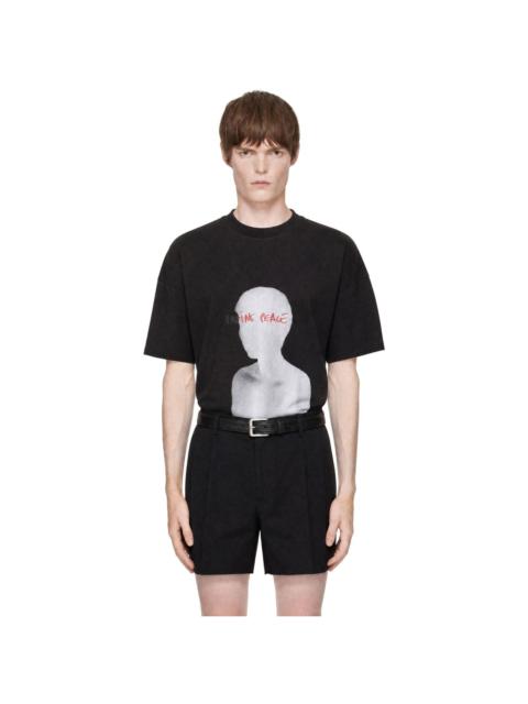 EGONLAB Black Egonic 'Imagine Peace' T-shirt
