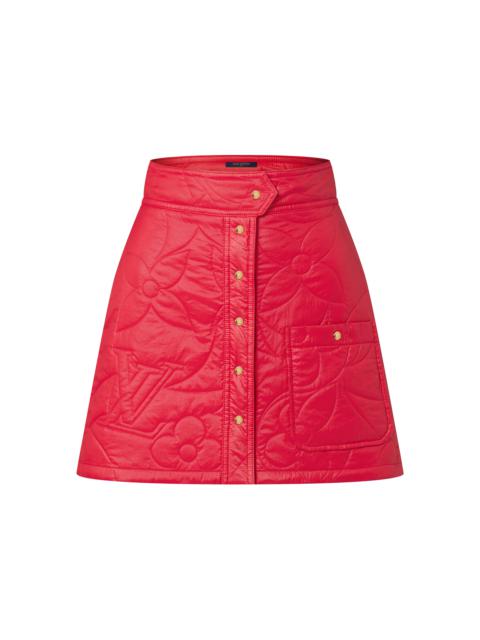 Louis Vuitton Quilted Monogram Flower Mini Skirt