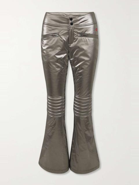 PERFECT MOMENT Aurora houndstooth high-rise flared ski pants