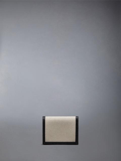 folded canvas wallet