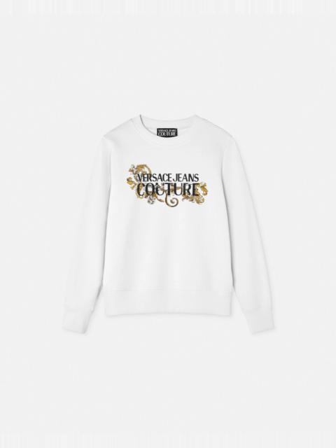 VERSACE JEANS COUTURE Crystal Logo Sweatshirt