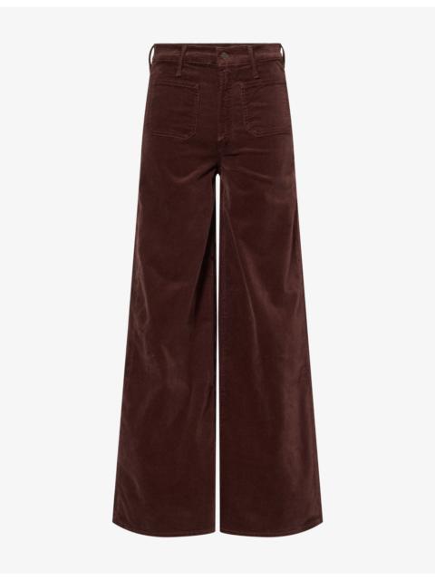MOTHER Undercover Sneak Corduroy Cotton-Stretch Trousers