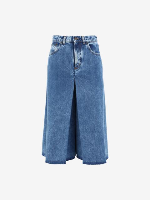 Maison Margiela Spliced recycled denim culottes