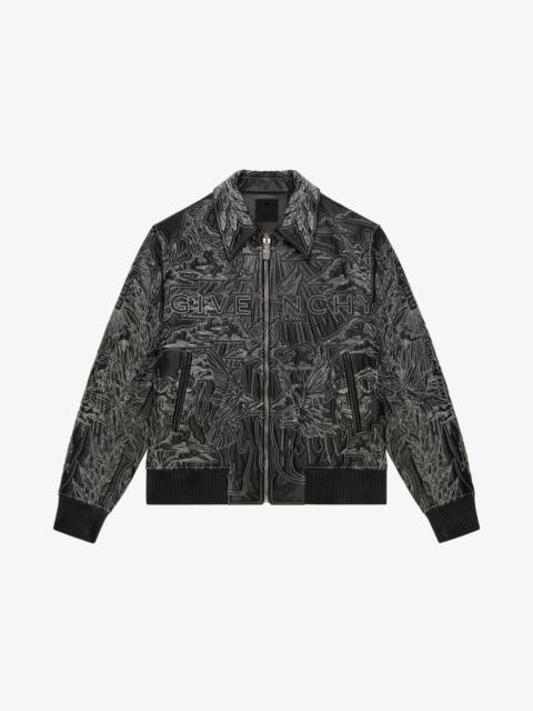 Givenchy QUILTED BOMBER JACKET IN LEATHER