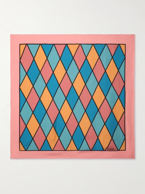 Valentino Rhombelle Printed Silk Scarf