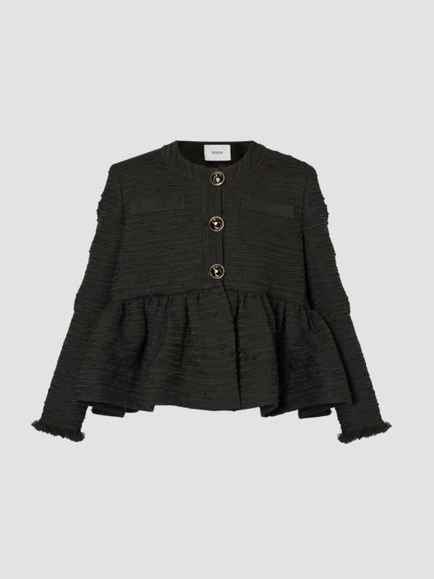 CROP JACKET WITH PEPLUM