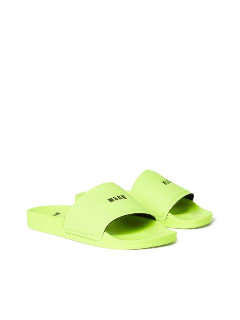Pool slippers with MSGM micro logo