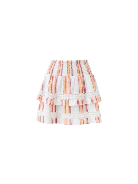 MELISSA ODABASH BARBARA SUNSET STRIPE SKIRT