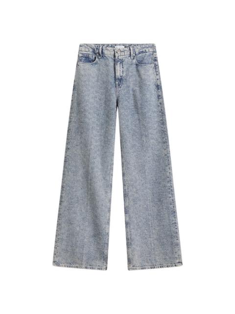 GOOD AMERICAN Good American Good Standard Straight Crystal Jeans