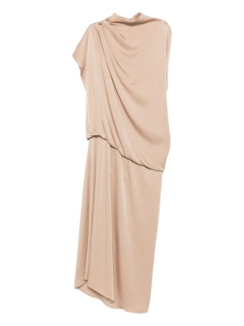 FABIANA FILIPPI draped high-neck midi dress
