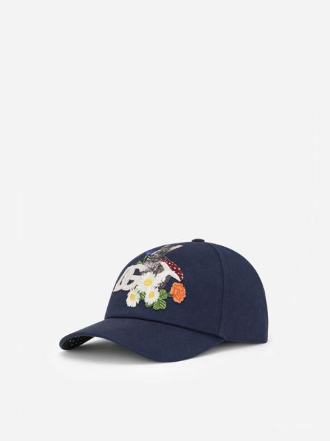 Dolce & Gabbana Cotton baseball cap with DG patch
