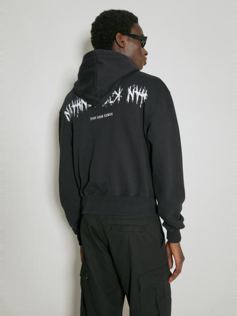 HAN KJØBENHAVN Upside Down Cropped Hooded Sweatshirt