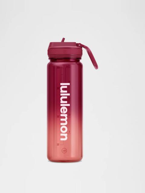 lululemon Back to Life Clear Bottle 24oz *Straw Lid