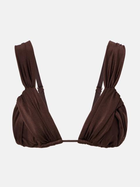 BANANHOT Iris draped bikini top