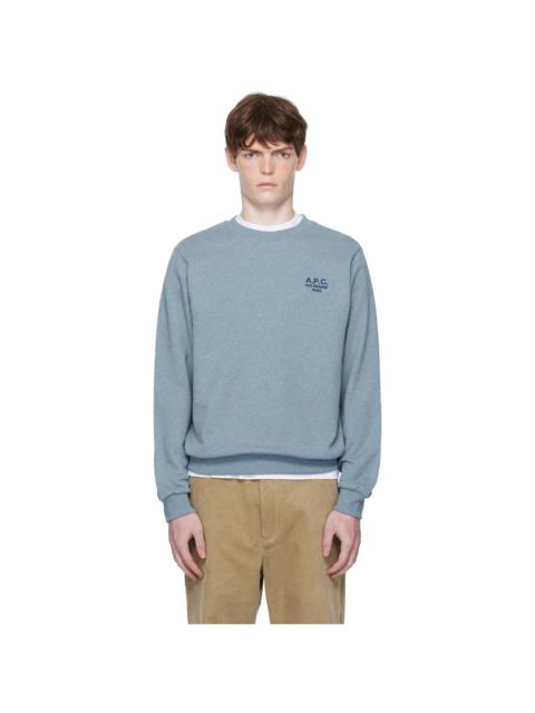 A.P.C. Blue Standard 'Rue Madame' Sweatshirt