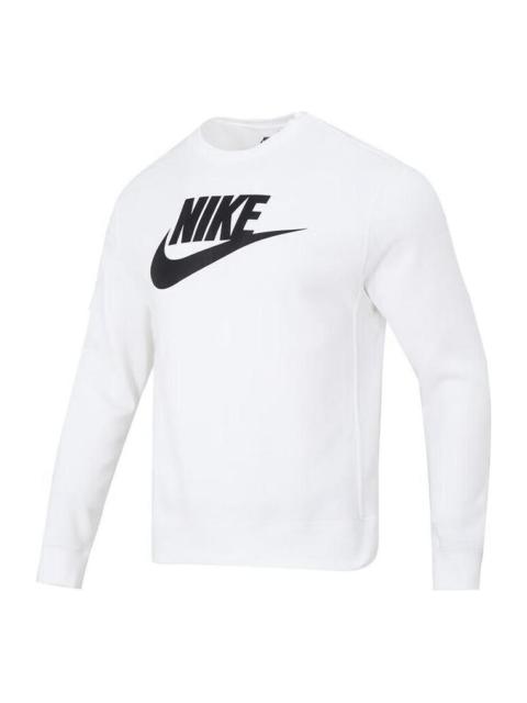 Nike Nike Logo Sweatshirt 'White Black' DQ4913-100